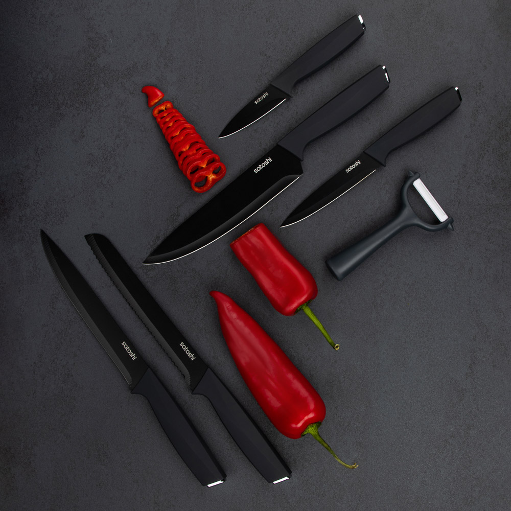 SATOSHI Орис Набор ножей кухонных 6пр, в магнитной коробке - #10