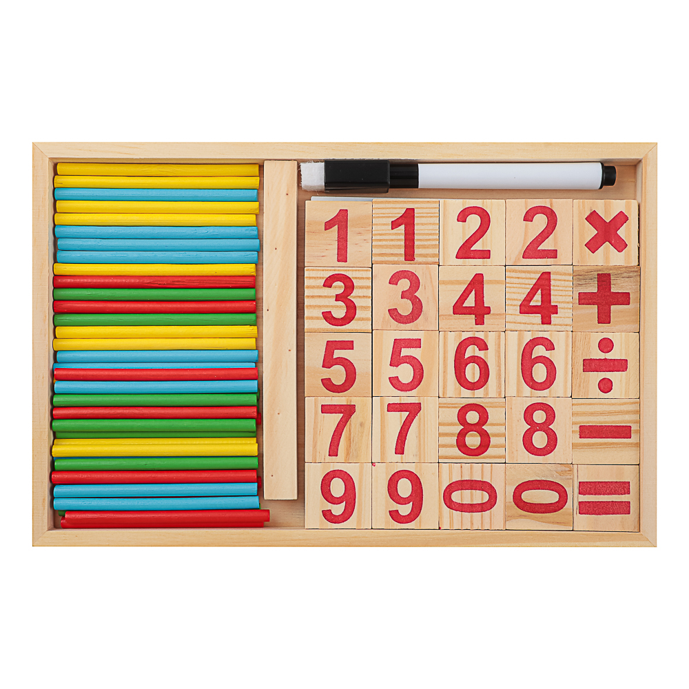 ИГРОЛЕНД Набор развивающий "Первый счет", 23x1,7x15см, дерево - #5