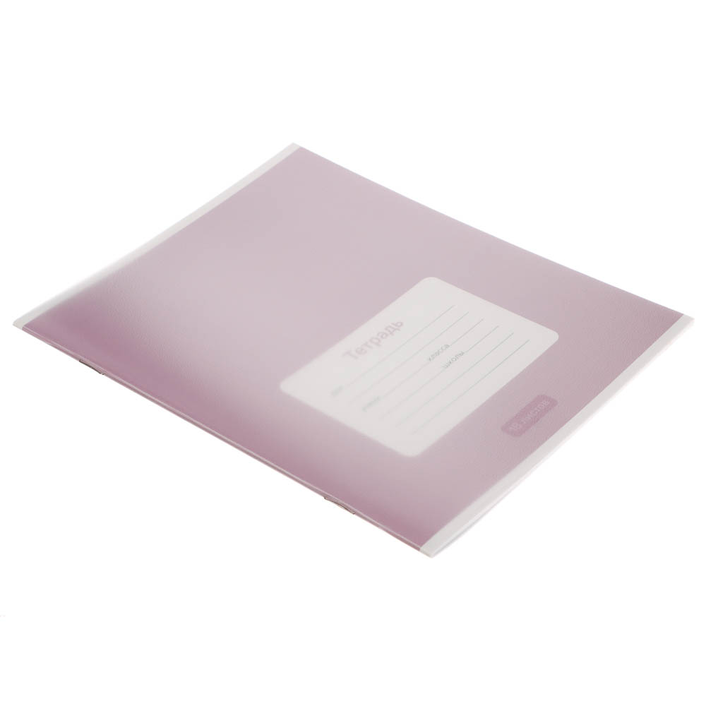 Тетрадь школьная 18л. в линейку ClipStudio, БЕЛЫЕ ЛИСТЫ, обл. пластик, скрепка - #12