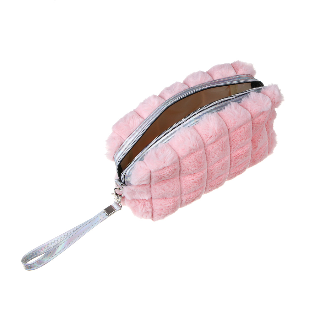 ЮL Косметичка из искусственного меха Флаффи, 100% ПЭ, 18х10х7см, 2 цвета - #4