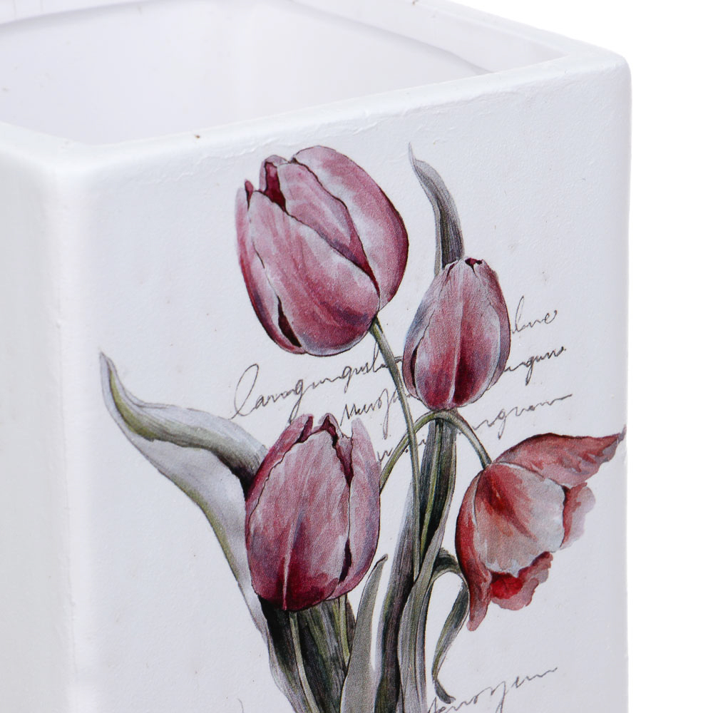 INBLOOM Кашпо Цветы 10х9см, керамика - #4