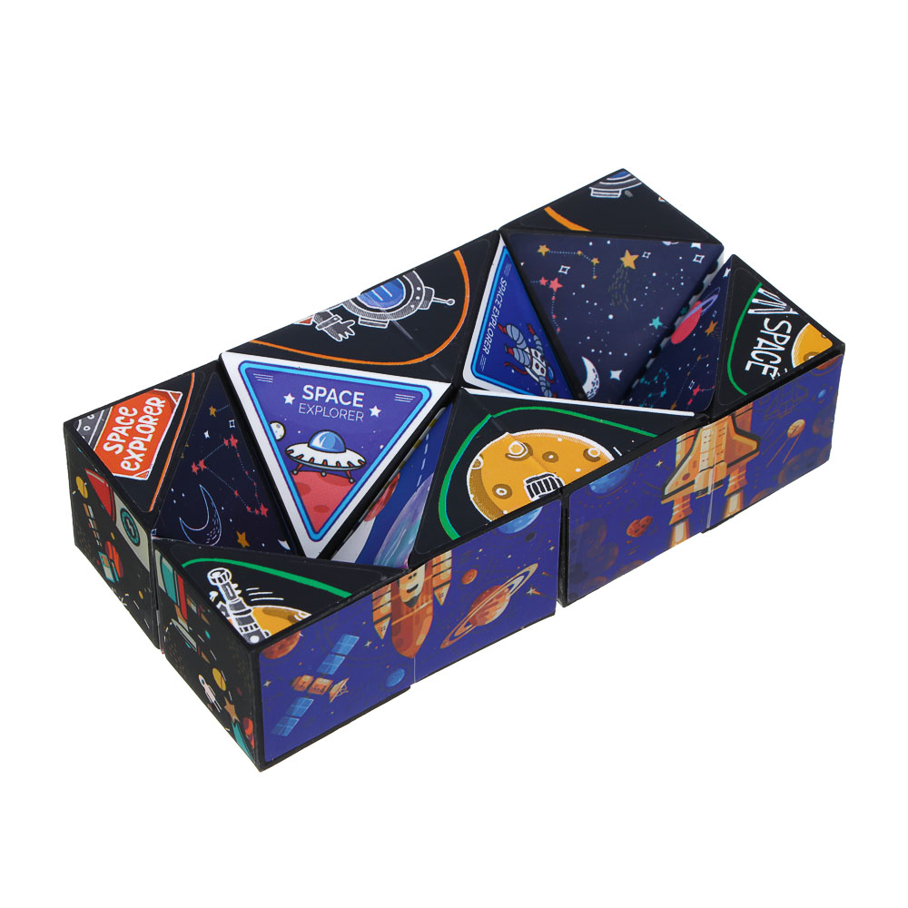 ИГРОЛЕНД Головоломка 3Д "Магнитный куб", PP, 6х6см, 3 дизайна - #14