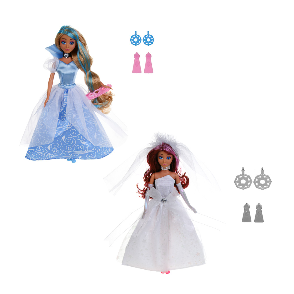 ИГРОЛЕНД Кукла в бальном платье, 28 см, PVC, ABS, полиэстер, 22х6х32,5 см, 2 дизайна - #2