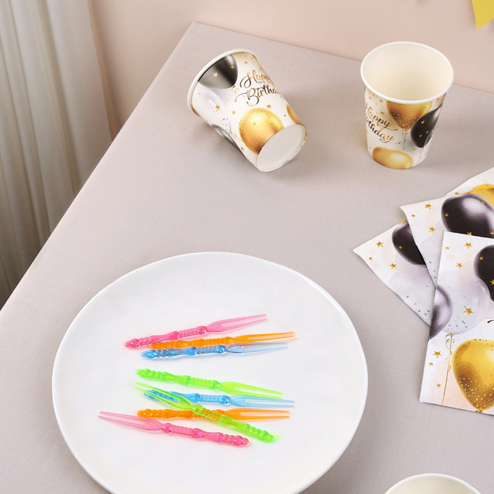 Капитан Весельчак Пики декоративные 25шт, 110мм, "Вилочки", цветные - #3