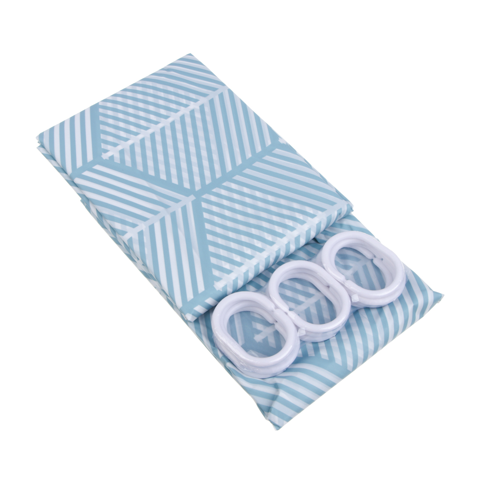 VETTA Шторка для ванной, ПЕВА, 30 г/м2, 180x180 см, Плитка, 607 - #3