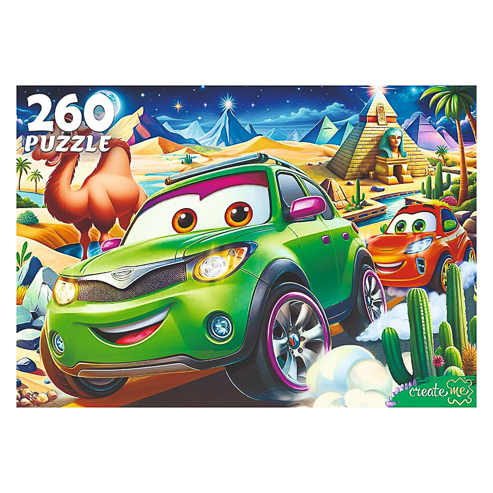 ПАЗЛЫ 260 элементов, 27,3х37,4x27,3см, 6 дизайнов - #2