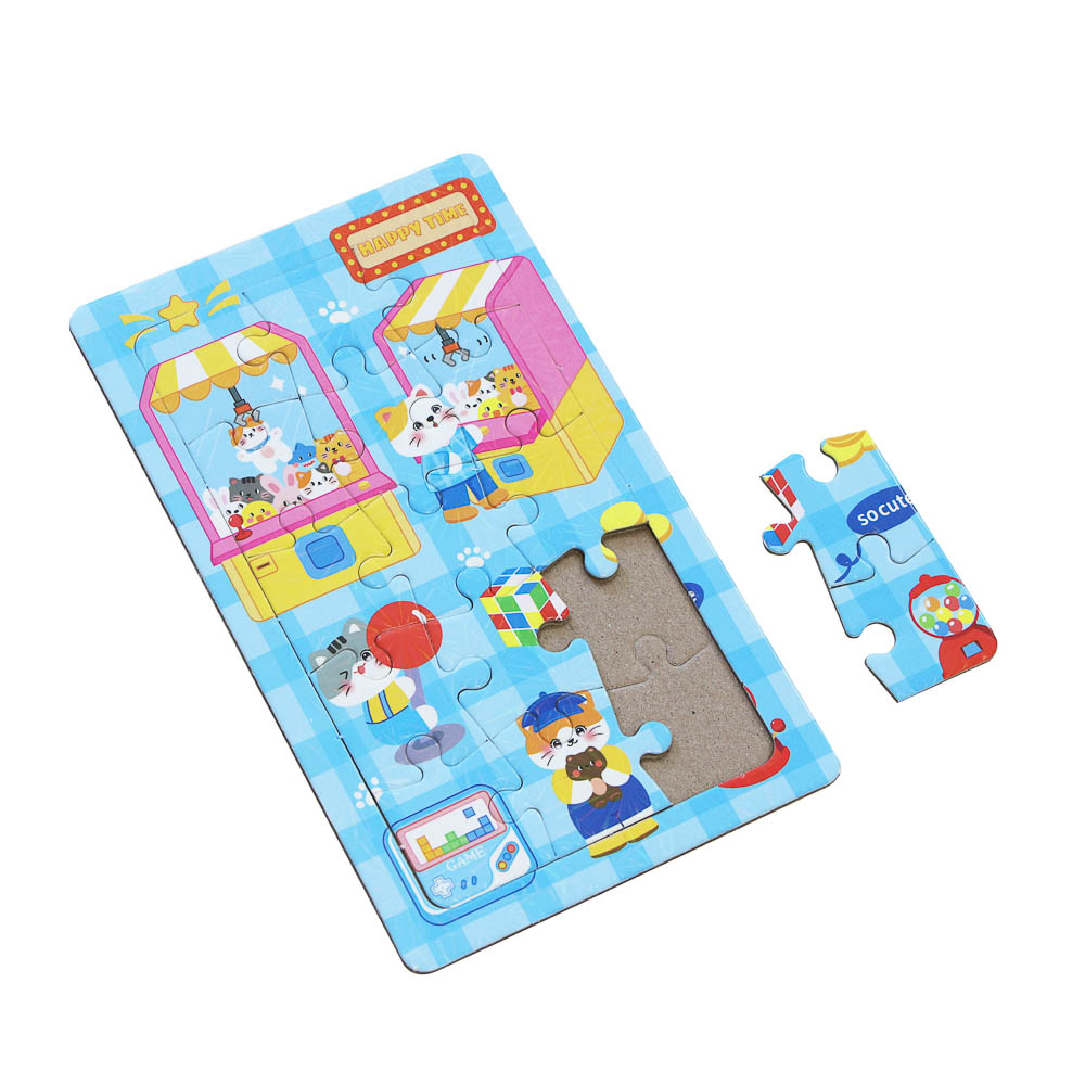 Набор для творчества пазл с наклейками, 18,5х24,5см, бумага, 4 дизайна - #8