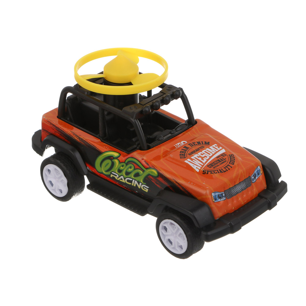 ИГРОЛЕНД Внедорожник инерционный с волчками, металл, 15х11,1х9 см, 4 дизайна - #4