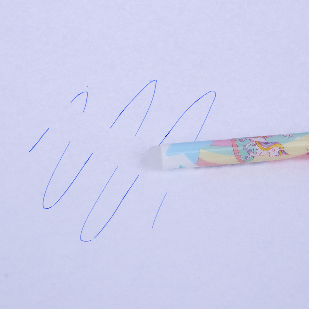 Ручка гелевая "пиши-стирай" синяя, фигурка "Фантазия", 6 дизайнов - #7