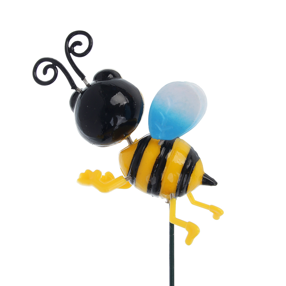 Фигурка на стержне "Пчела" тм INBLOOM, 13х10х60см, пластик, металл - #5