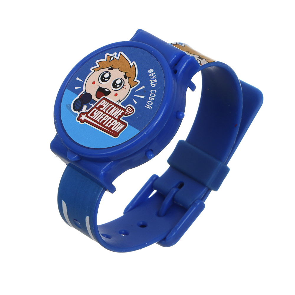 Часы детские электронные "Русские Супергерои", PVC, пластик, 1*LR41, тм BY - #8
