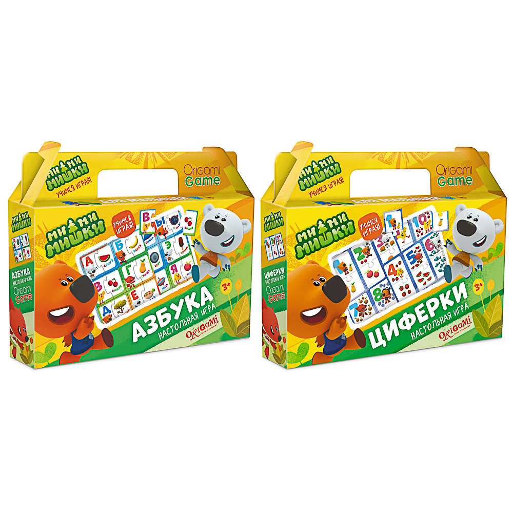 МиМиМишки Настольная игра в чемоданчике "Азбука-Цифры", 22х4х17см - #1