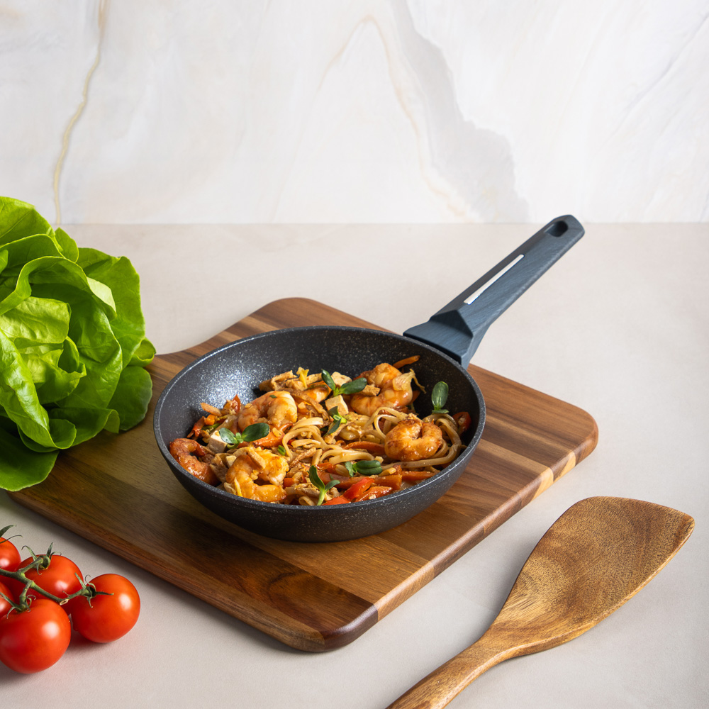 SATOSHI Гардан Сковорода литая d20см, антипригарное покрытие мрамор, индукция - #9