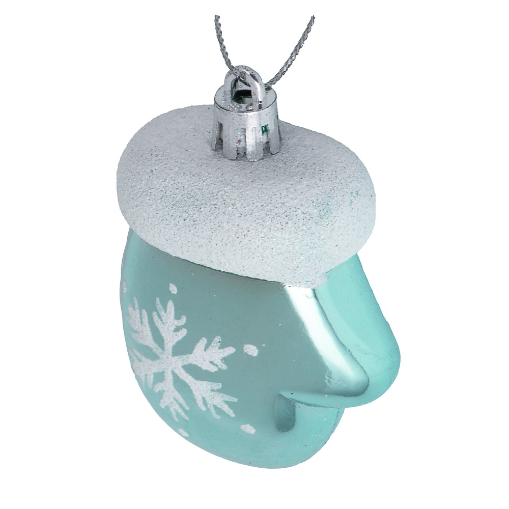 СНОУ БУМ Набор декоративных украшений "Варежки" 2шт, 5x3x7,5см, пластик, арт.1 - #2