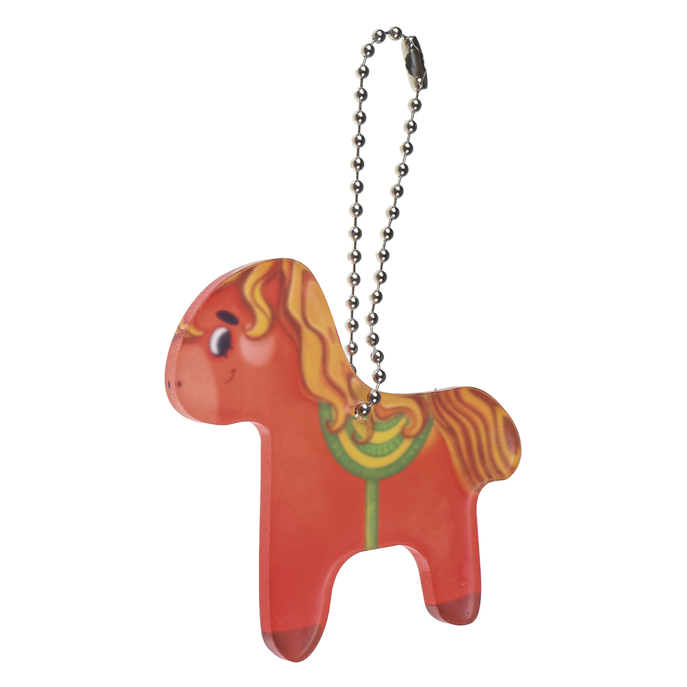 Брелок Лошадка, 7 см, акрил 3 мм, печать УФ, 4 дизайна - #12