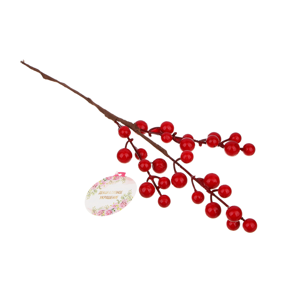 LADECOR Ветка декоративная, ягоды, 36 см, пластик - #5