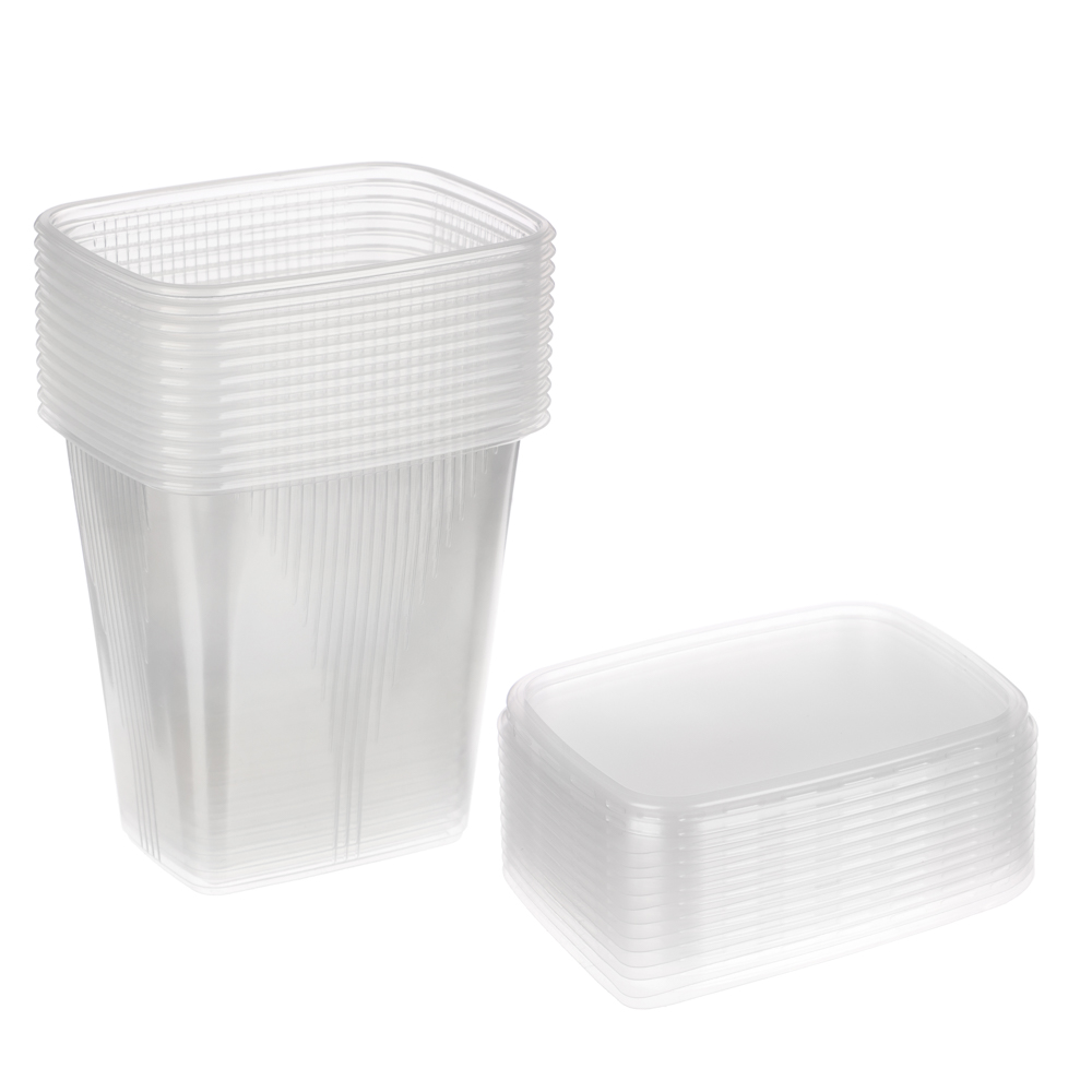Набор контейнер 500 мл (108*82мм) с крышкой, 12 штук - #3