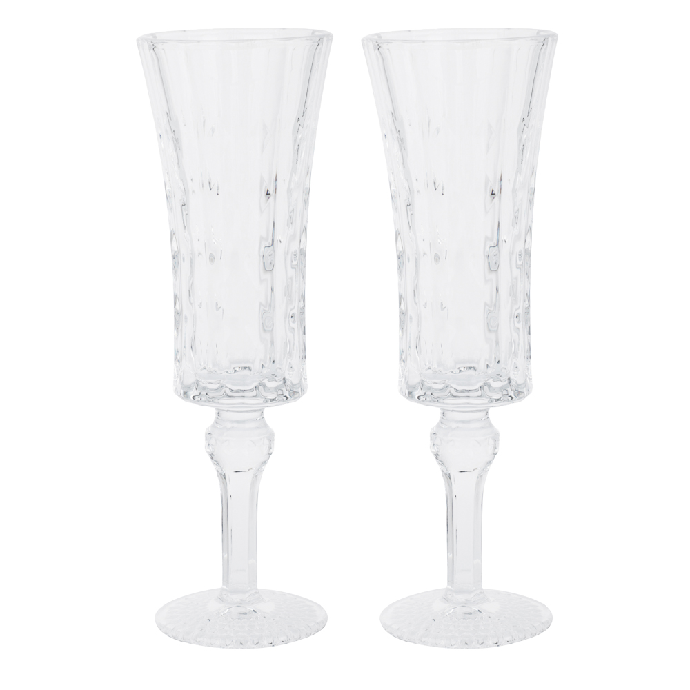 Набор бокалов для шампанского тм MILLIMI Грейс, 110мл, стекло, 2 шт - #1