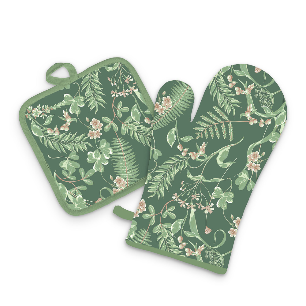 PROVANCE Мосс Прихватка 17х17 см цветы, 100% полиэстер, 3 дизайна - #1