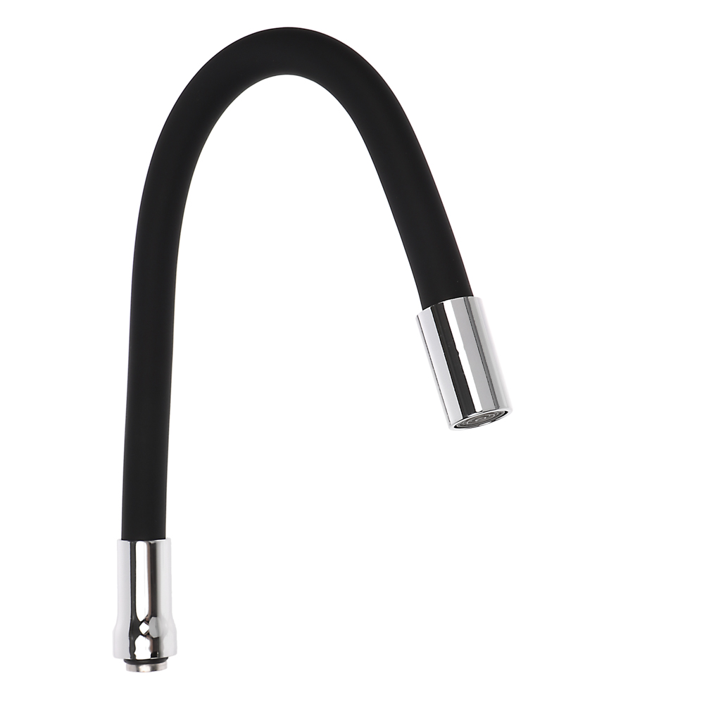 Излив смесителя для кухни, гибкий, силиконовый, 1 режим, 50см, черный - #1