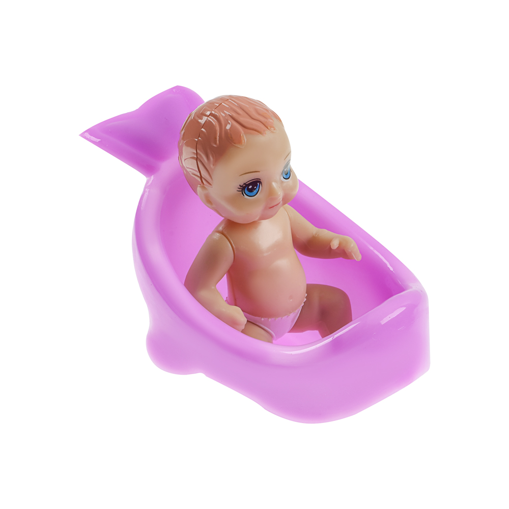 ИГРОЛЕНД Кукла с животиком и младенцами, 28 см, с акс., PVC, ABS, полиэстер, 21х7х33 см - #14