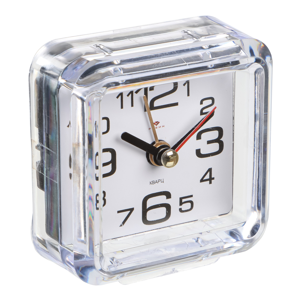 Будильник кварц, корпус прозрачный "Классика", арт.В1-001 - #2