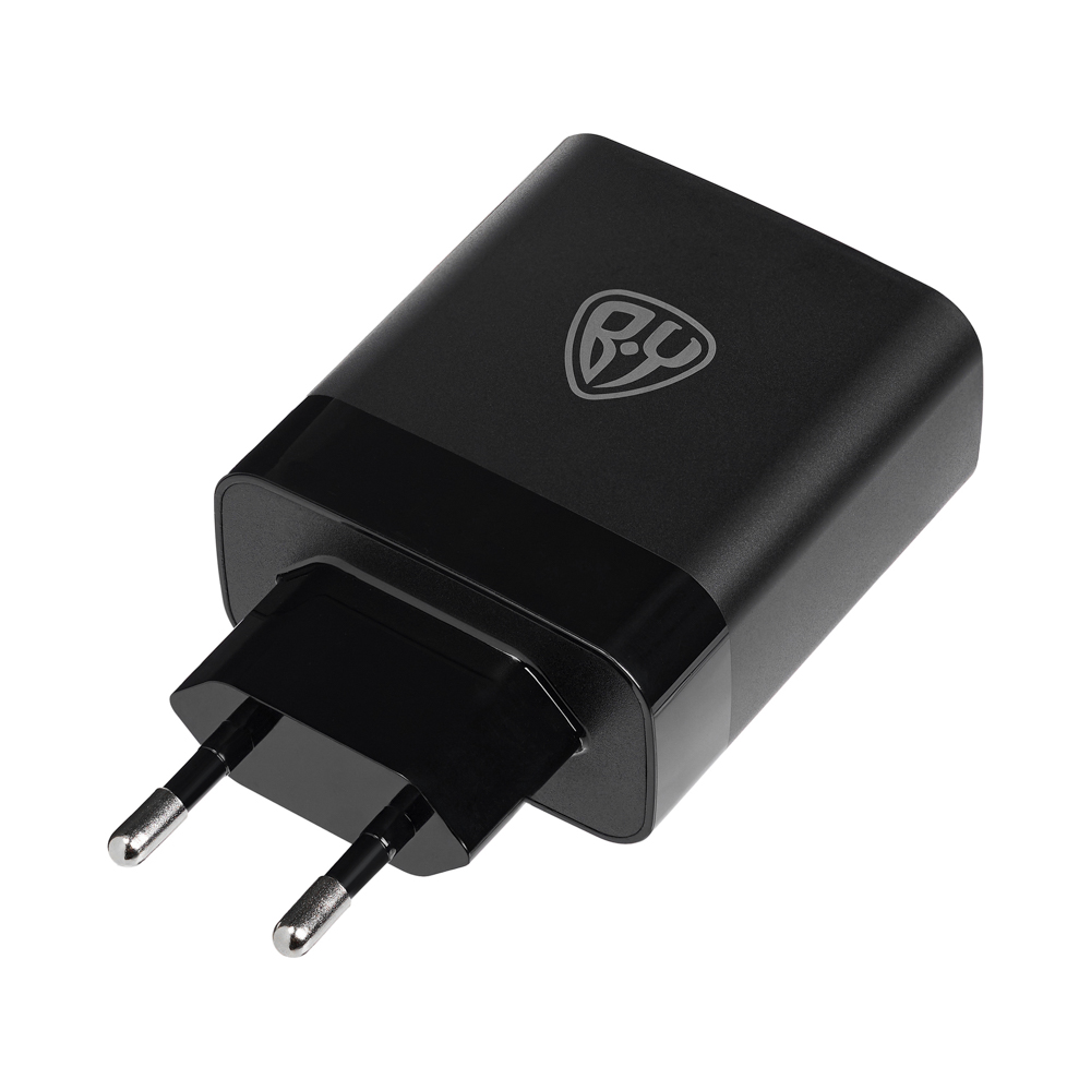 BY Сетевое зарядное устройство Максимум, быстрая зарядка QC3.0, 3xUSB, 30 Вт, черный - #5