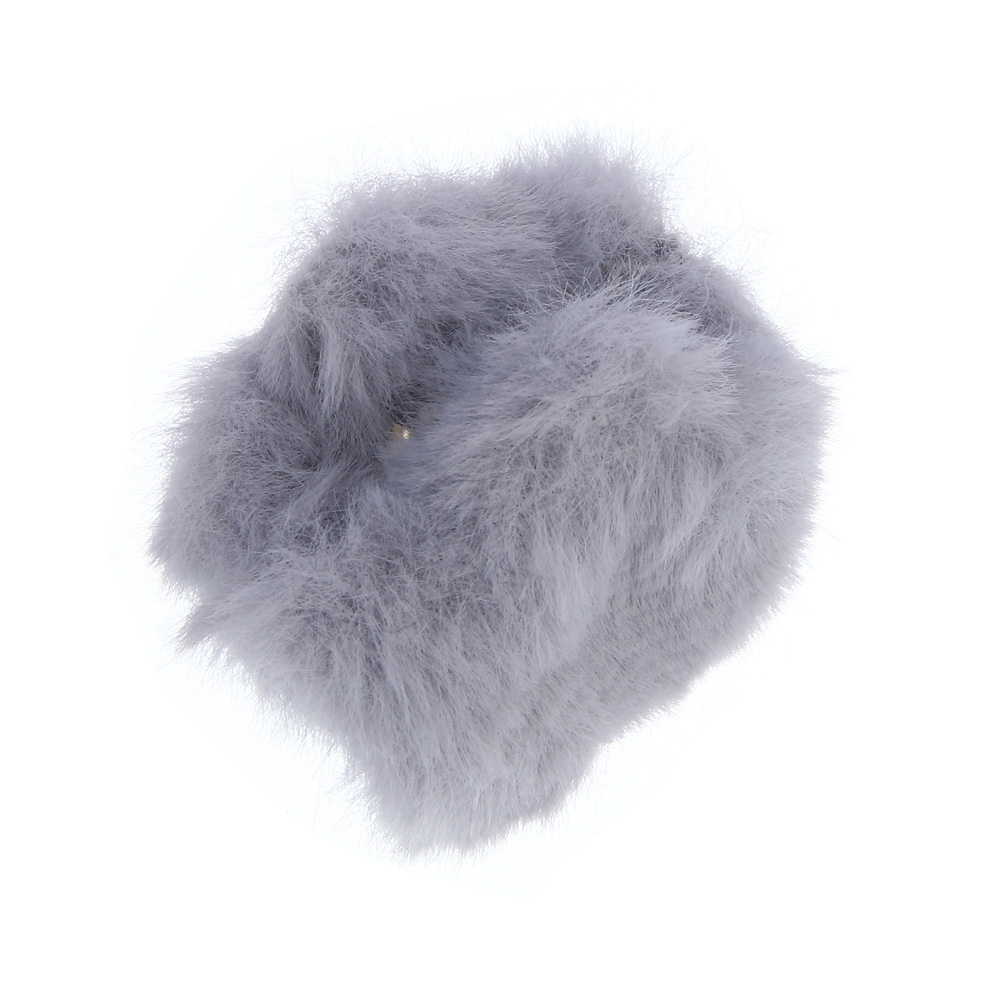 Краб для волос, тм ЮНИLOOK, 4,5см, полистирол, иск. мех, 6 цветов, #8 - #4