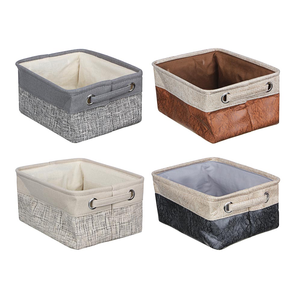 VETTA Кофр мягкий для хранения, 19х26х12см, парусина, ПЭ, 4 дизайна - #1