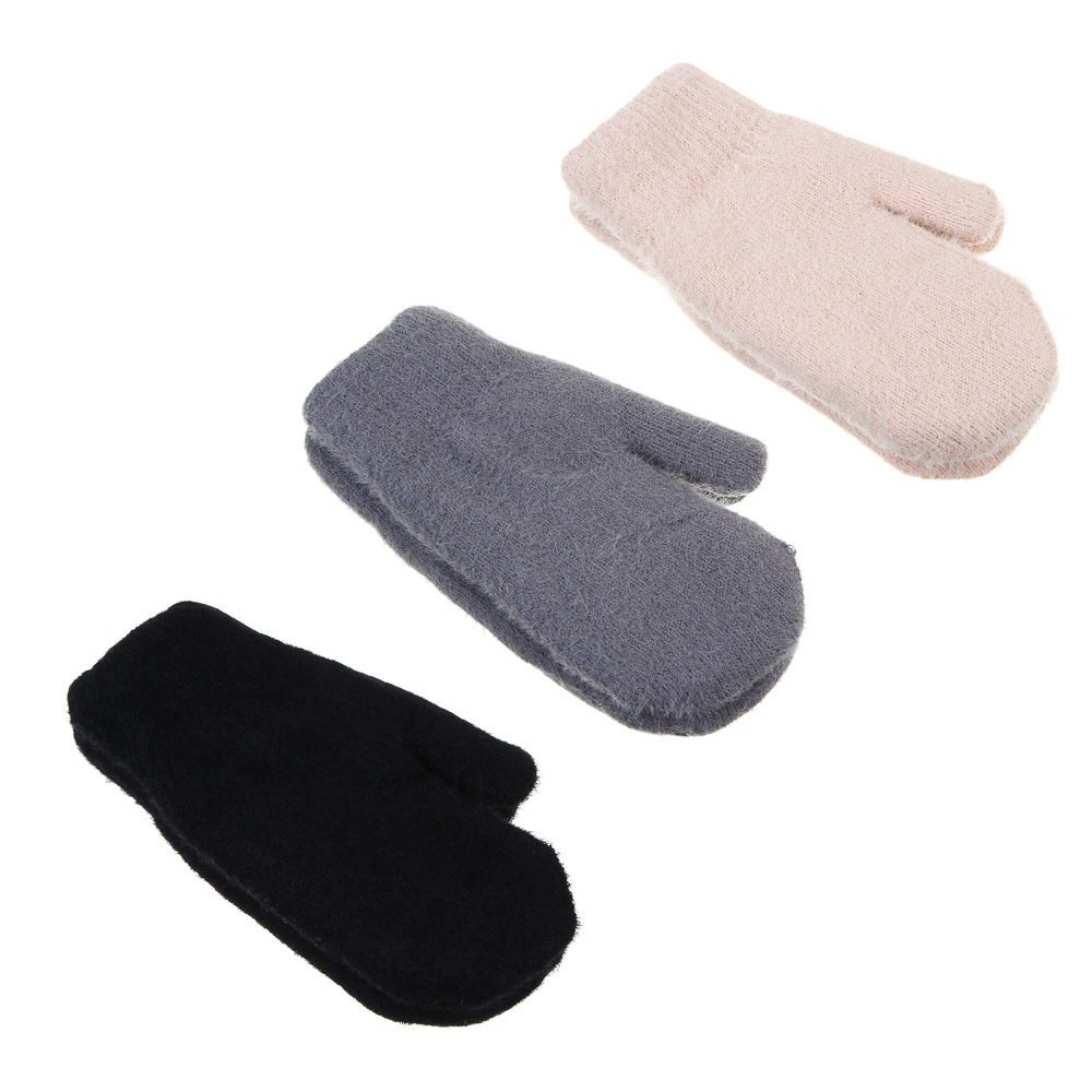 GALANTE Варежки женские, р.18-20, 100% полиамид, цвета в ас-те, ОЗ25-03 - #1