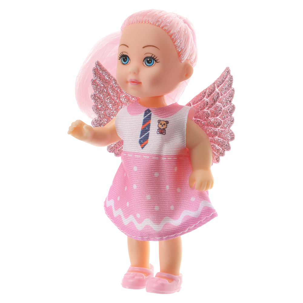 ИГРОЛЕНД Кукла с крылышками и цветн.волосами, 11 см, ABS, PVC, полиэстер, 13,5х4,5х18 см, 6 дизайнов - #19