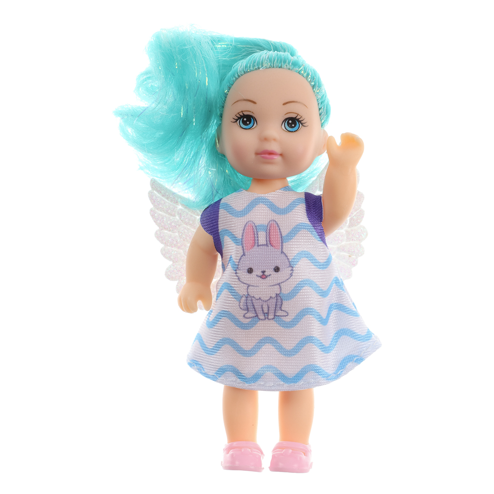 ИГРОЛЕНД Кукла с крылышками и цветн.волосами, 11 см, ABS, PVC, полиэстер, 13,5х4,5х18 см, 6 дизайнов - #4