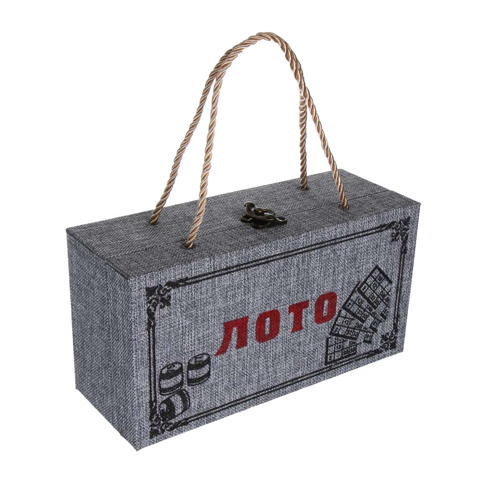 LDGames Лото в подарочной коробке 24х12,5х9см, МДФ, дерево, текстиль - #5
