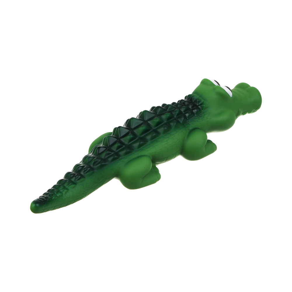 Игрушка для собак тм VETTA, с пищалкой, крокодил, винил, 32см - #4