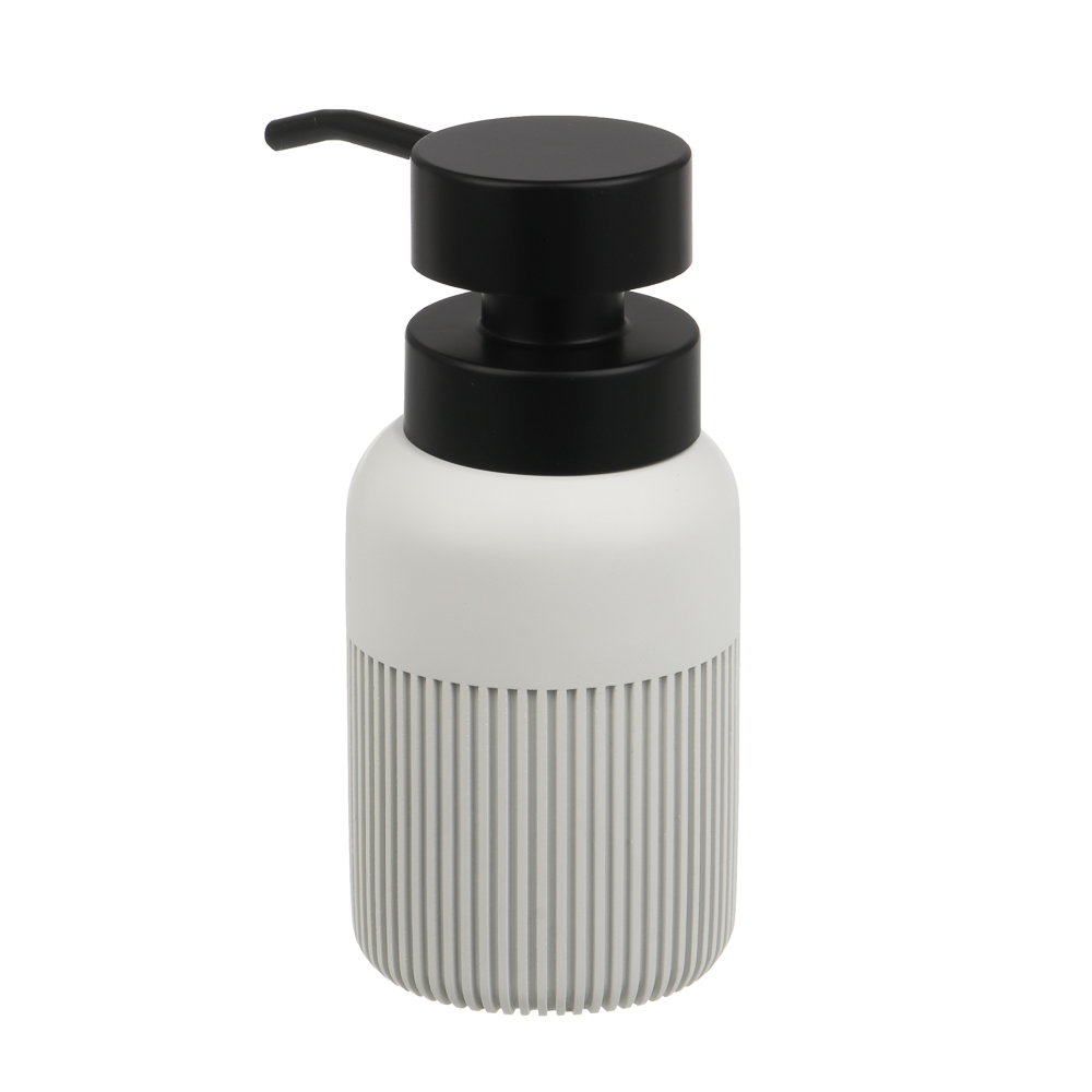 Диспенсер для жидкого мыла тм VETTA Модена, 230мл, полирезин, молочный, 7x7x15см - #5