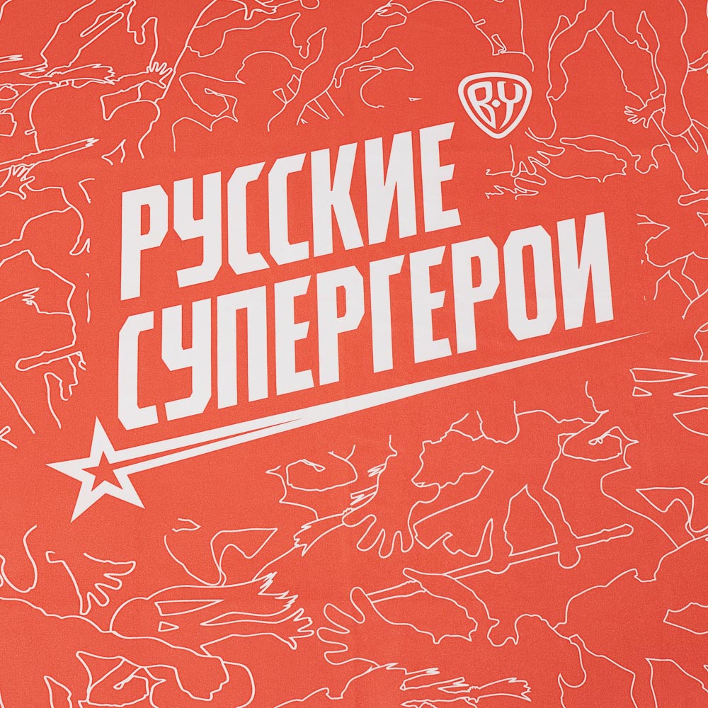 BY Русские супергерои Полотенце быстросохнущее из микрофибры 70х150см, 200гр/м, красный - #11