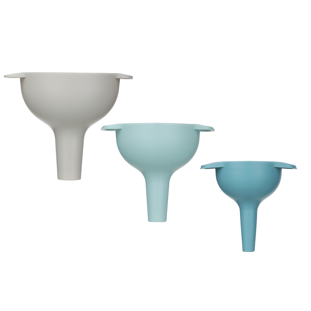 Набор воронок с фильтром, 4 пр. (воронка 8,5x8см/10x9см/12,5x10см, фильтр 4,5см) РР - #2