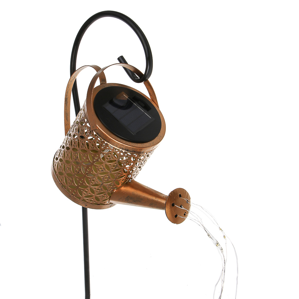 Светильник сад.на солн.батар.тм INBLOOM Лейка, 22х10х82см,37LED,шампань,АА600mAh Ni-MH, 1реж.,металл - #3