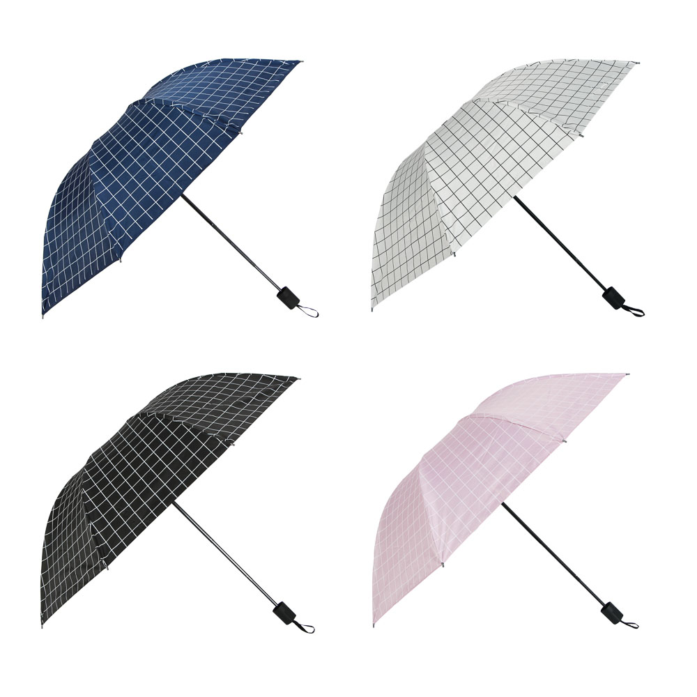 Зонт универсальный, механика, сплав, пластик, полиэстер, 55см, 8 спиц, 4 цвета - #1