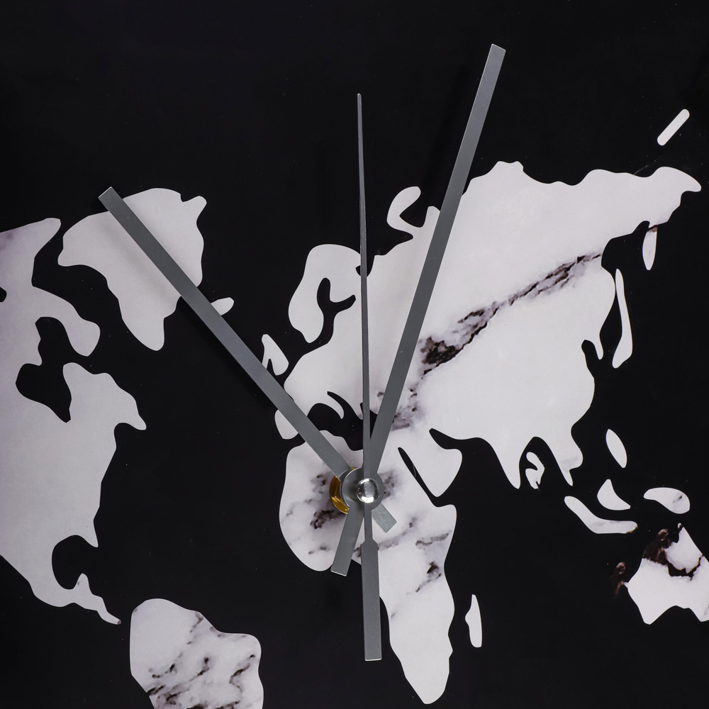 LADECOR CHRONO Часы настенные с мраморной картой, пластик, 50см, 2 дизайна, ЧН-36 - #5