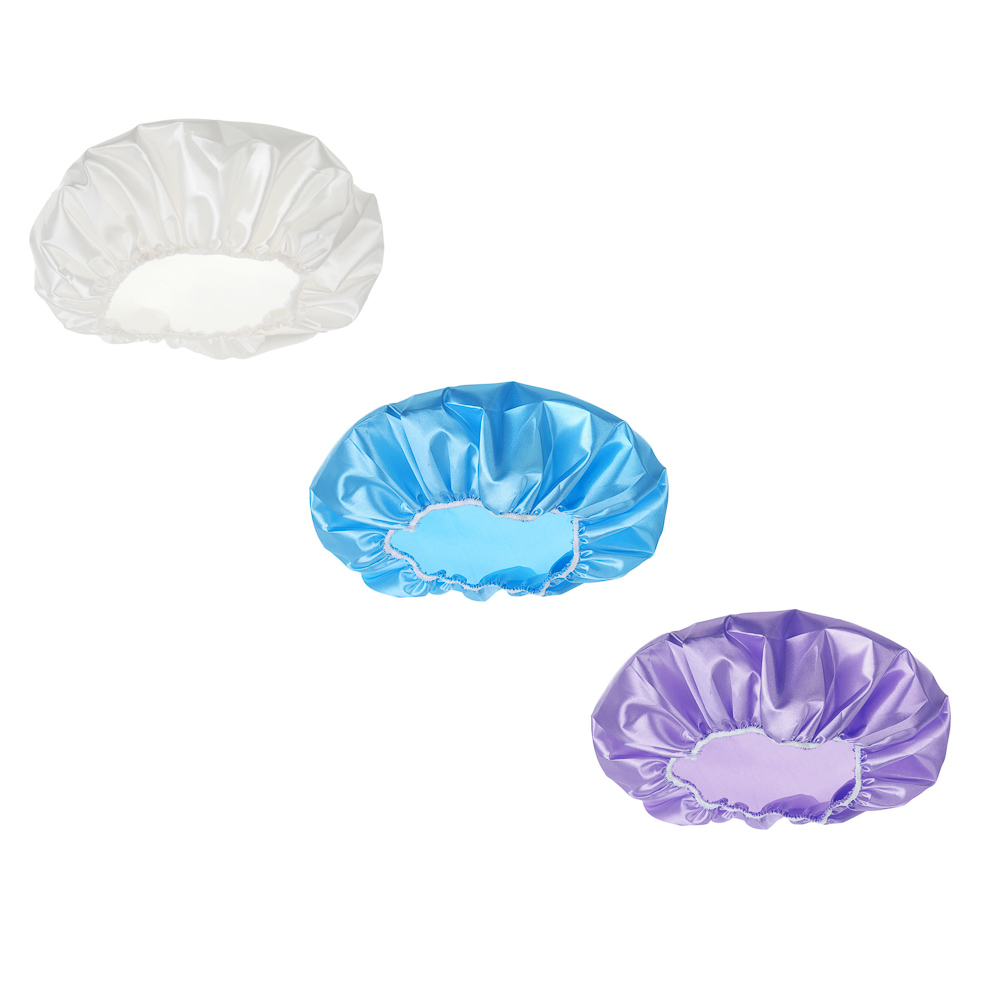 Шапочка для душа тм VETTA водостойкая, повышенной плотности, ПВХ, 3 цвета - #1