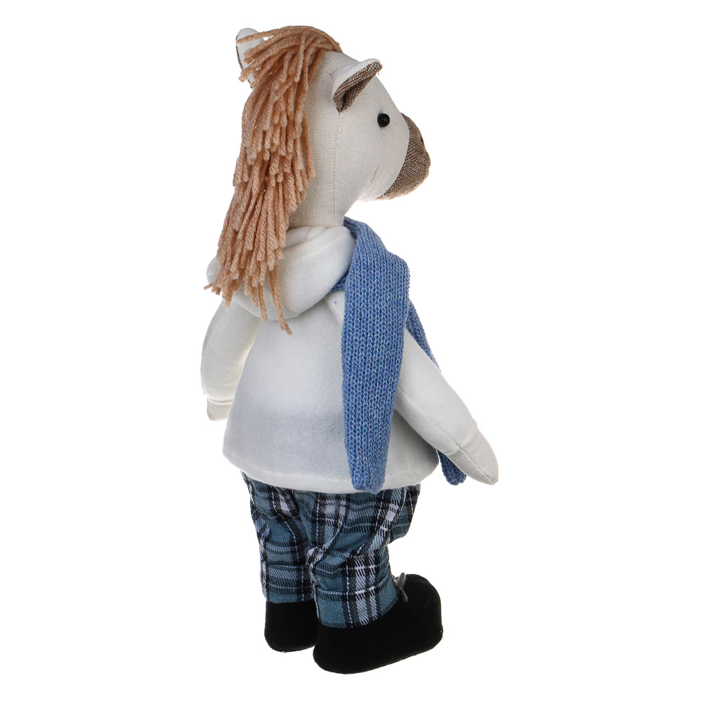 СНОУ БУМ Сувенир Конь в клетчатых штанах 13x12x30 см, полиэстер, 226-59 - #4