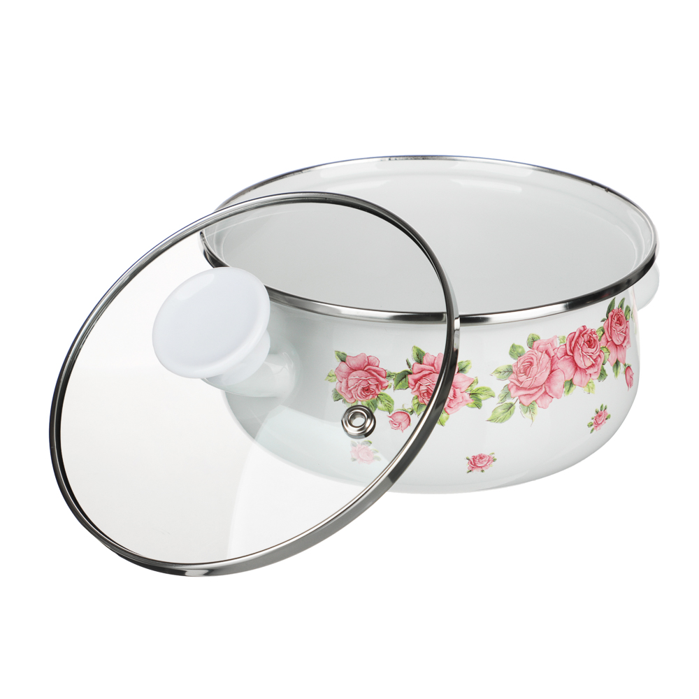 Набор мини-кастрюли 2шт. + салатник 1шт., с крышками, 6пр (14/16+14см, 0,7/1,1+0,7л) - #3