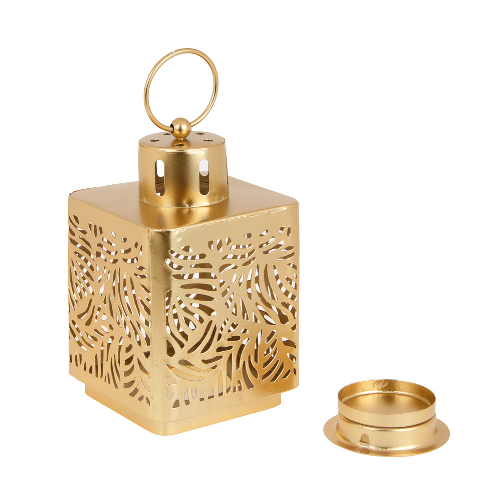 Подсвечник металл, 10х10х16 см, цвет золотой - #2