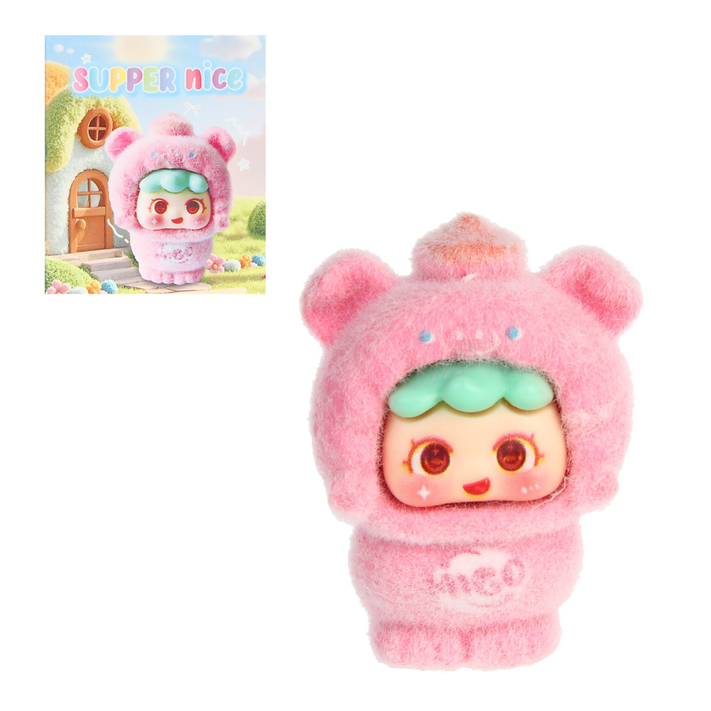Игрушка сюрприз "Милахи", полистоун, флок, 5,8х5,8х7см, 12 дизайнов - #1