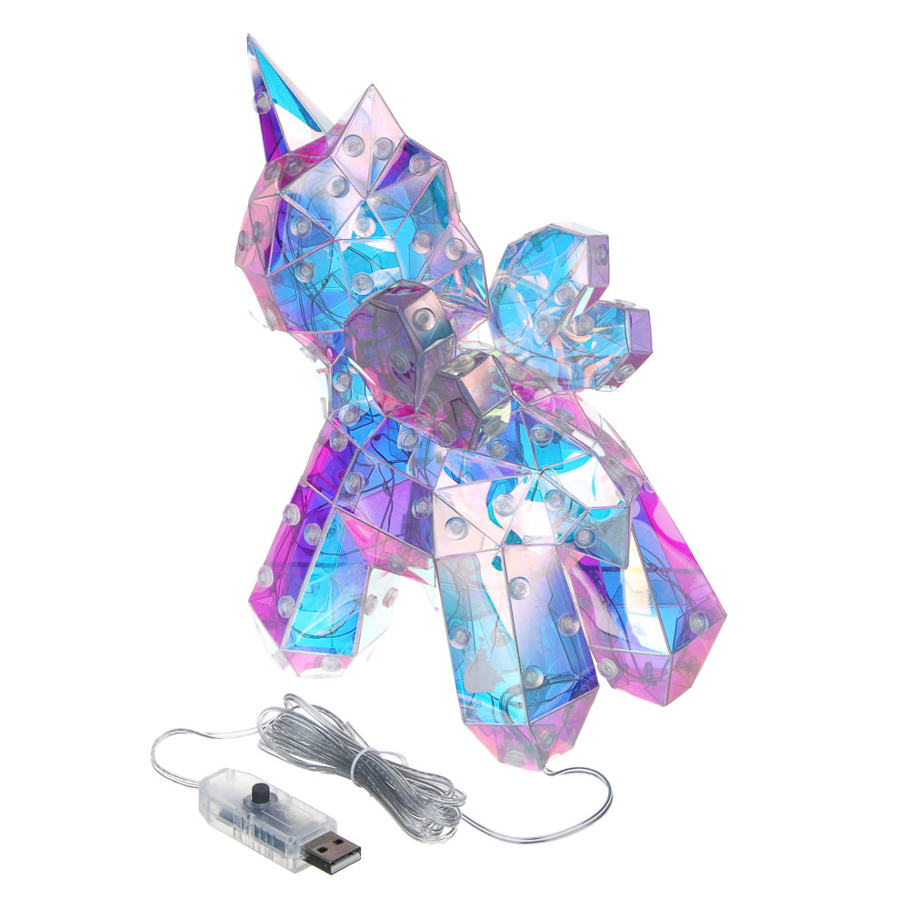 СНОУ БУМ Единорог, 13х20 см, 70 LED, постоянное свечение, USB - #8