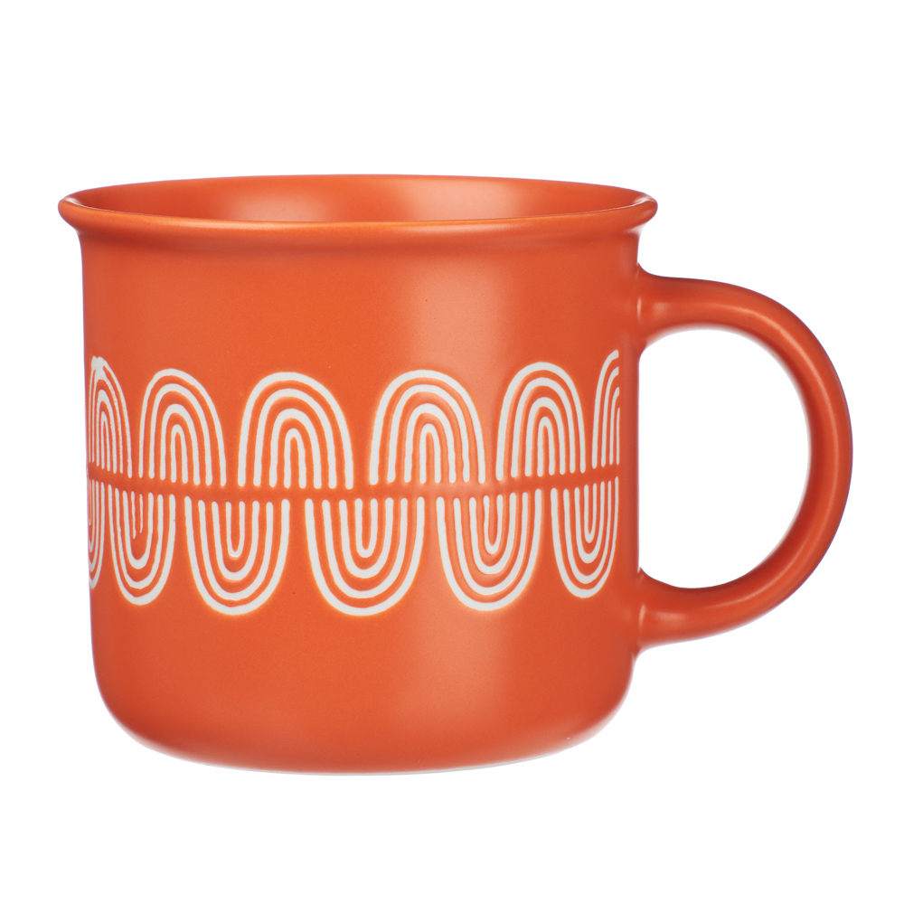 Кружка Ассорти тм MILLIMI, 370мл, 4 дизайна, фарфор - #1