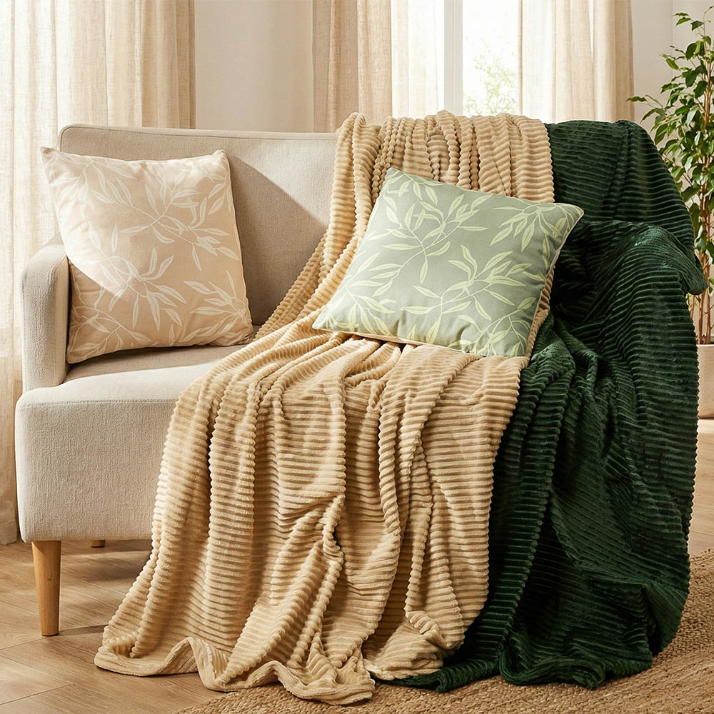 PROVANCE Мосс Плед микрофибра 150х200см, полоска, 260 г/м, 100% полиэстер, 2 цвета - #3