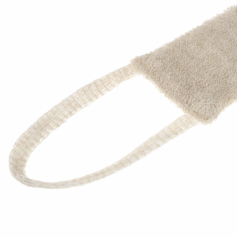 Мочалка "Длинная", лён, поролон, 35х9см - #4