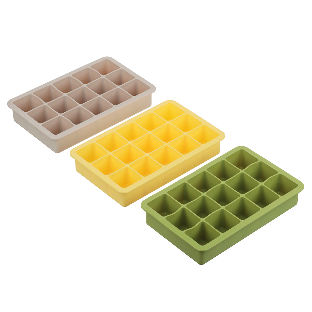 VETTA Форма для льда 15 ячеек 18,5х11,5х3,3см "Кубы", силикон, 3 цвета - #1